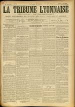 LA TRIBUNE LYONNAISE : n°39, pp. 1