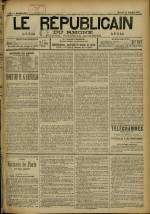 LE RÉPUBLICAIN DU RHONE : n°, pp. 1