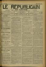 LE RÉPUBLICAIN DU RHONE : n°, pp. 1