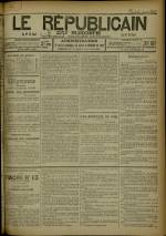 LE RÉPUBLICAIN DU RHONE : n°806, pp. 1