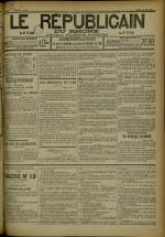 LE RÉPUBLICAIN DU RHONE : n°822, pp. 1