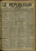 LE RÉPUBLICAIN DU RHONE : n°825, pp. 1