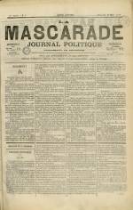LA MASCARADE : n°8, pp. 1
