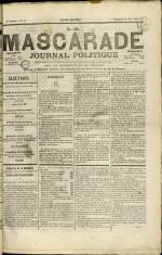 LA MASCARADE : n°15, pp. 1