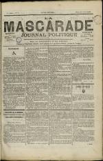 LA MASCARADE : n°18, pp. 1