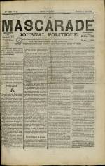 LA MASCARADE : n°21, pp. 1