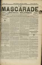 LA MASCARADE : n°58, pp. 1