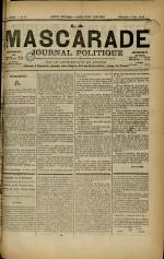 LA MASCARADE : n°70, pp. 1