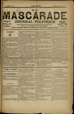 LA MASCARADE : n°87, pp. 1