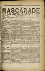 LA MASCARADE : n°141, pp. 1