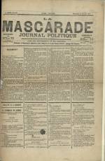 LA MASCARADE : n°22/01/1871, pp. 1
