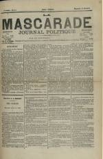 LA MASCARADE : n°172, pp. 1