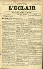 L'ECLAIR : n°96, pp. 1