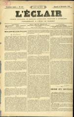L'ECLAIR : n°107, pp. 1