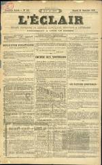 L'ECLAIR : n°113, pp. 1