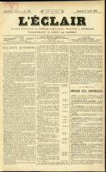 L'ECLAIR : n°130, pp. 1