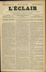 L'ECLAIR : n°161, pp. 1