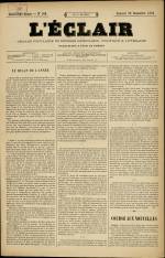L'ECLAIR : n°166, pp. 1