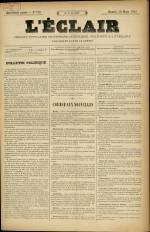 L'ECLAIR : n°176, pp. 1