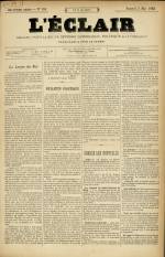 L'ECLAIR : n°184, pp. 1