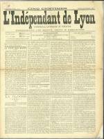 L'Indépendant de Lyon : n°5, pp. 1