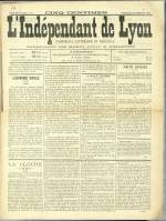 L'Indépendant de Lyon : n°7, pp. 1