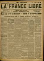 LA FRANCE LIBRE : n°1072, pp. 1