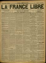 LA FRANCE LIBRE : n°1079, pp. 1
