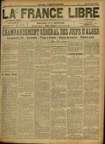 LA FRANCE LIBRE : n°1082, pp. 1