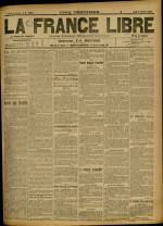 LA FRANCE LIBRE : n°1092, pp. 1