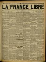 LA FRANCE LIBRE : n°1183, pp. 1