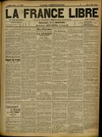 LA FRANCE LIBRE : n°1196, pp. 1