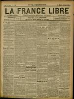 LA FRANCE LIBRE : n°1250, pp. 1