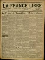 LA FRANCE LIBRE : n°1256, pp. 1