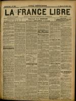 LA FRANCE LIBRE : n°1261, pp. 1