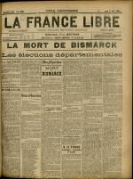 LA FRANCE LIBRE : n°1269, pp. 1