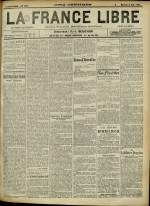 LA FRANCE LIBRE : n°1271, pp. 1