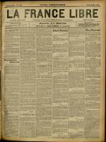 LA FRANCE LIBRE : n°1274, pp. 1