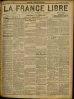 LA FRANCE LIBRE : n°1288, pp. 1