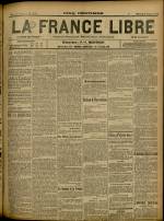 LA FRANCE LIBRE : n°1333, pp. 1