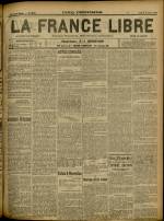 LA FRANCE LIBRE : n°1334, pp. 1