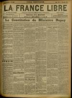 LA FRANCE LIBRE : n°1360, pp. 1