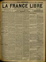 LA FRANCE LIBRE : n°1377, pp. 1