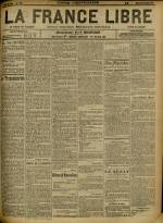 LA FRANCE LIBRE : n°1388, pp. 1