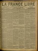 LA FRANCE LIBRE : n°1392, pp. 1