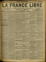 LA FRANCE LIBRE : n°1399, pp. 1