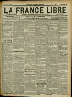 LA FRANCE LIBRE : n°1444, pp. 1