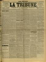 LA TRIBUNE : n°84, pp. 1