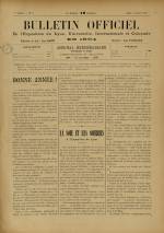 BULLETIN OFFICIEL DE L'EXPOSITION DE LYON : n°1, pp. 1