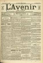 L'AVENIR DE LYON : n°89, pp. 1